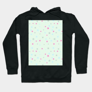 Sparking Stars - Sweet Pastel - Minimalist Colorful Holidays Hoodie